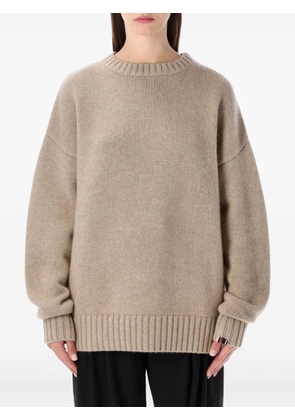 extreme cashmere long-sleeve crew-neck sweater - Neutrals