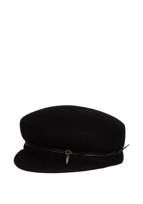 catarzi Lisbona baker boy cap - Black