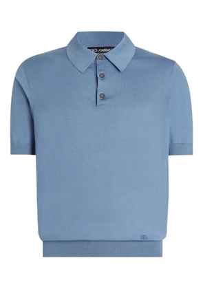 Dolce & Gabbana buttoned polo shirt - Blue