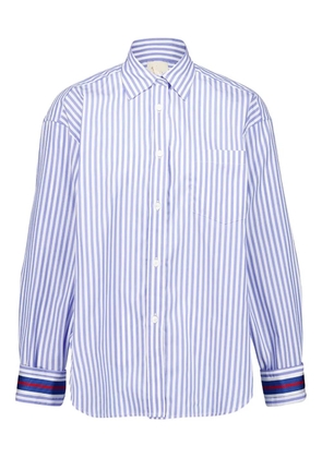 PAULA striped button-up shirt - Blue