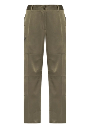 Helmut Lang satin straight-leg trousers - Green