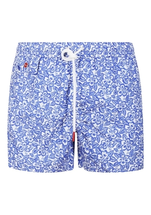 Kiton floral swim shorts - Blue