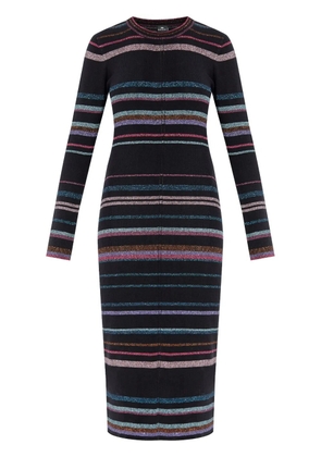 PS Paul Smith striped midi dress - Black