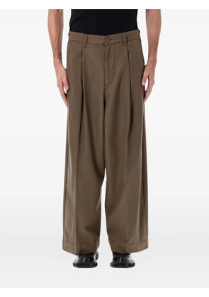 Obey Oliver pleated trousers - Brown