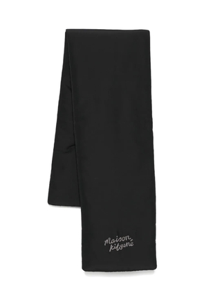 Maison Kitsuné puffer scarf - Black