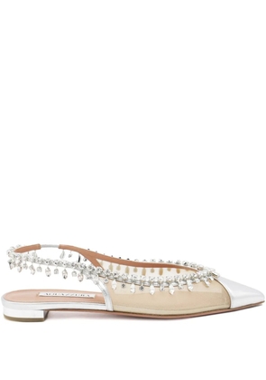 Aquazzura Temptation ballet flats - Silver