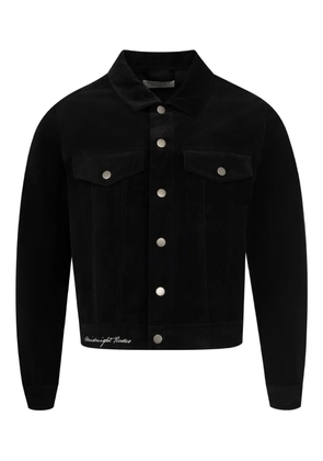 MIDNIGHT RODEO velour shirt jacket - Black