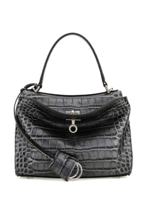 Balenciaga embossed croc rodeo tote bag - Grey