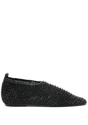 TOTEME woven ballet flats - Black