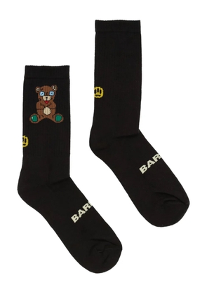 BARROW bear-embellishment socks - Black