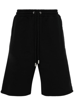 Off-White Diag-stripe cotton shorts - Black