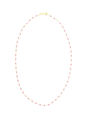Gigi Clozeau 18kt yellow gold Classic Gigi pink beaded necklace