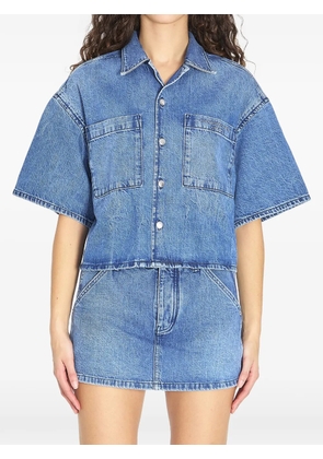 Alexander Wang patch-pocket denim shirt - Blue