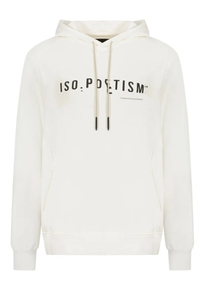 ISO.POETISM logo-print hoodie - White
