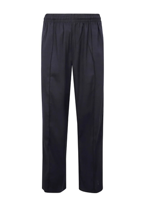 adidas elastic-waist straight-leg trousers - Black