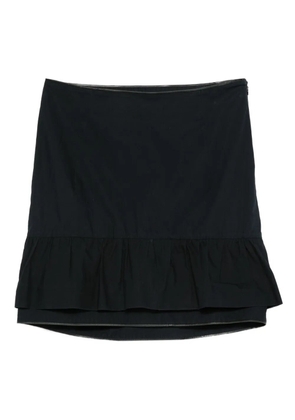 Marni Pre-Owned 2000s ruffled-hem mini skirt - Blue