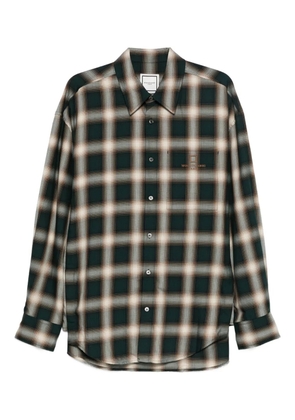 Wooyoungmi plaid pocket shirt - Green