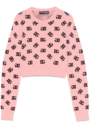Dolce & Gabbana DNA DG-jacquard sweater - Pink