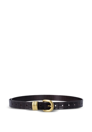 By Malene Birger embossed buckle belt - Brown