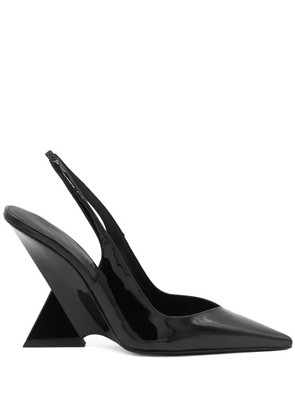 The Attico 105mm Cheope leather pumps - Black