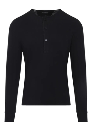 TOM FORD button-placket long-sleeve T-shirt - Black