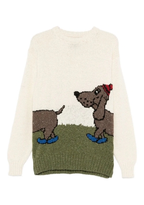 Howlin' Pull Up To The Bumper dog sweater - Neutrals