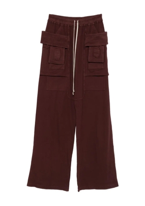 Rick Owens DRKSHDW Creatch cargo-pocket drawstring trousers - Red