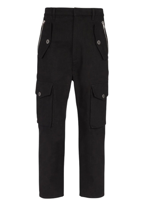 Balmain cropped cotton cargo trousers - Black