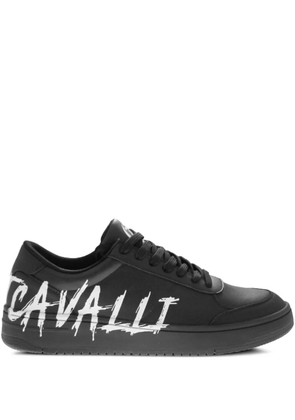 Just Cavalli logo-print sneakers - Black