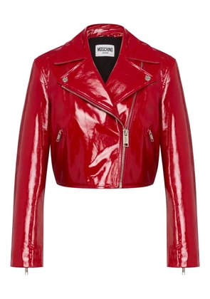 MOSCHINO JEANS cropped jacket - Red