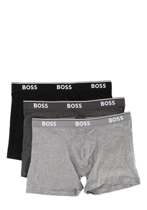 BOSS logo-waistband boxers set of 3 - Grey