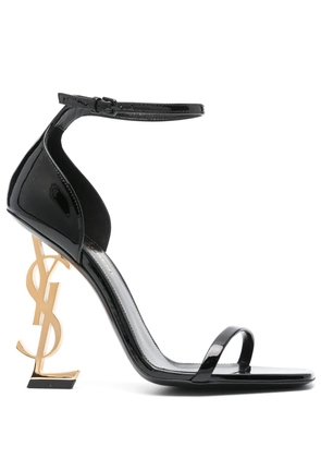 Saint Laurent Opyum 110mm patent-leather sandals - Black