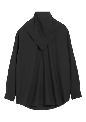 AMI Paris bandana-collar wool blouse - Black