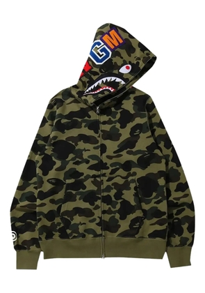 A BATHING APE® camouflage-print hoodie - Green