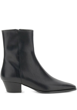 Aeyde zip-detail pointed-toe boots - Black