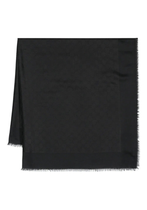 Gucci GG logo jacquard scarf - Black
