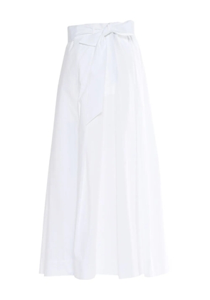 Lorena Antoniazzi pleated bow-detail skirt - White