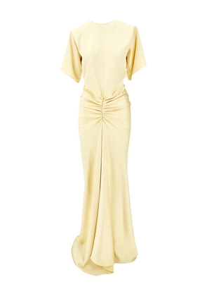 THE ANDAMANE Iris ruched maxi dress - Yellow