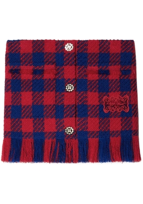 Off-White Vichy skirt - Red