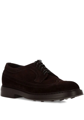 Doucal's brogue derby lace-up shoes - Brown