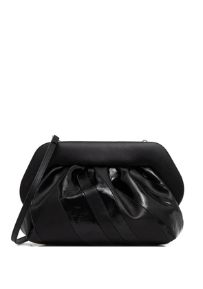 Themoirè ruched clutch bag - Black