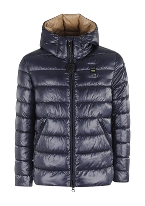 Blauer hooded quilted jacket - Blue