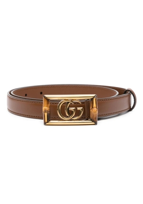 Gucci Double G buckle belt - Brown