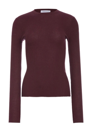Gabriela Hearst ribbed crew-neck sweater - Red
