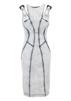 Versace Jeans Couture buckled dress - Blue