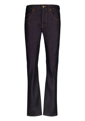 Gucci contrast-stitching tapered-leg jeans - Blue