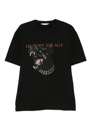 Ih Nom Uh Nit dog-print cotton T-shirt - Black
