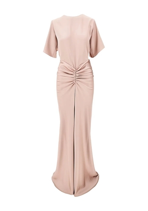 THE ANDAMANE Iris ruched maxi dress - Pink