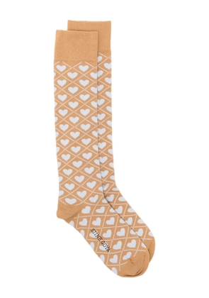 Stine Goya heart-motif socks - Orange