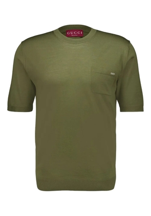 Gucci intarsia wool T-shirt - Green